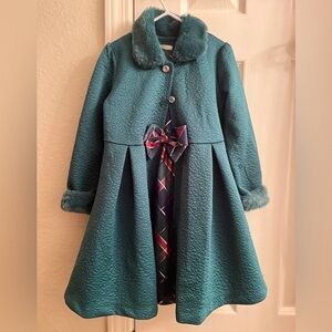 Green Coat & Dress